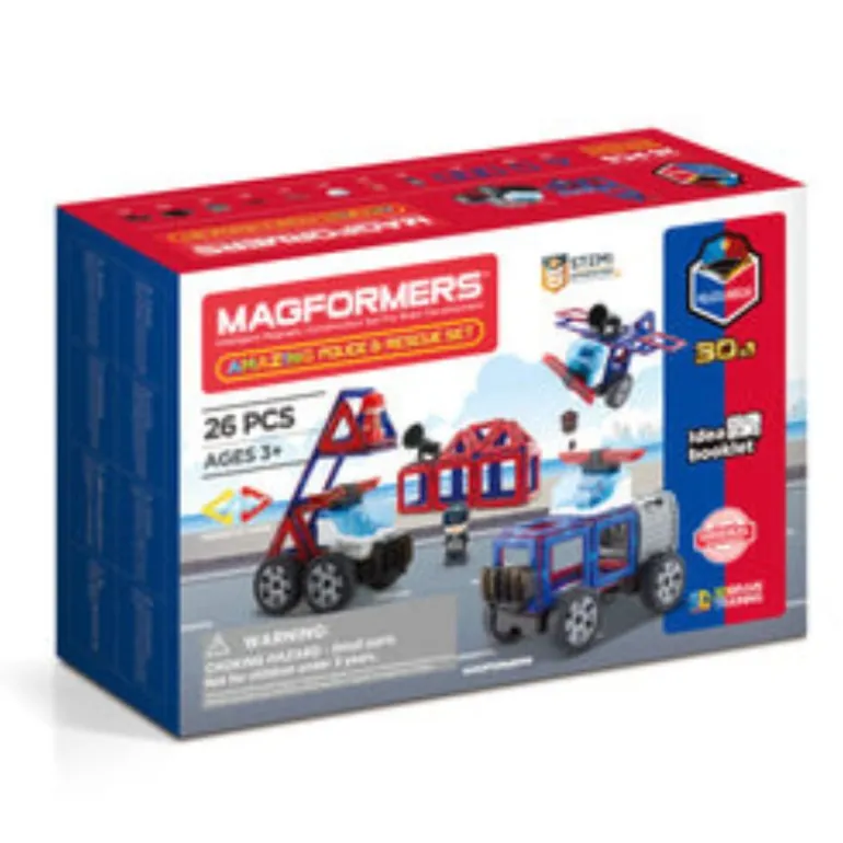 Amazing Police And Rescue Magnetic Set