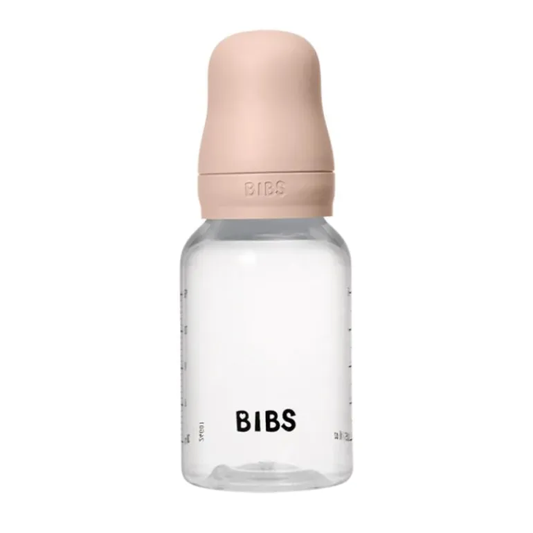 Baby Plastic Bottle Complete Set - Natural Rubber Latex