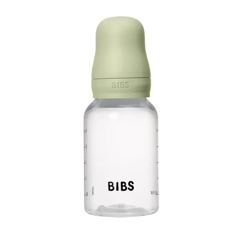 Baby Plastic Bottle Complete Set - Natural Rubber Latex