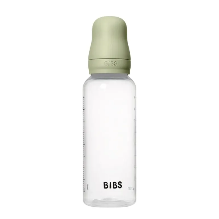Baby Plastic Bottle Complete Set - Natural Rubber Latex