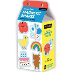 Baby's First Words Wooden Magnetic Shapes