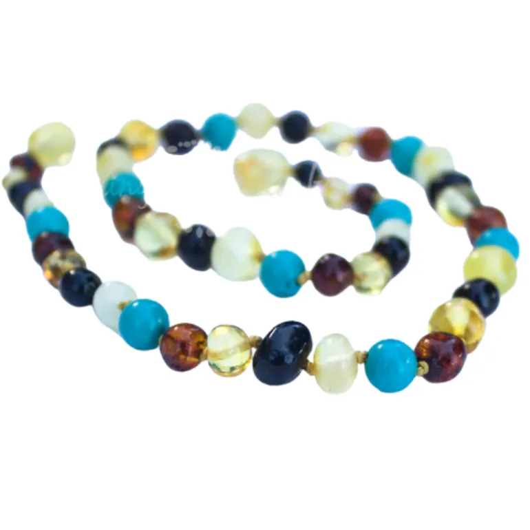Baltic Amber Teething Bracelets - 5.5 inches