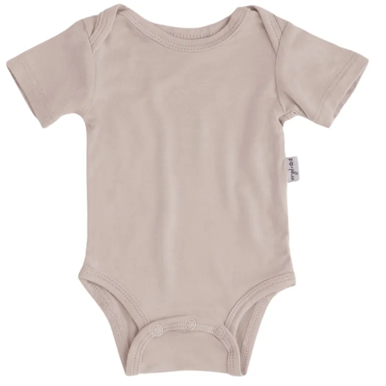 Bamboo Short Sleeve Bodysuits - Solids