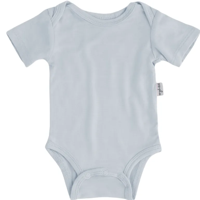 Bamboo Short Sleeve Bodysuits - Solids