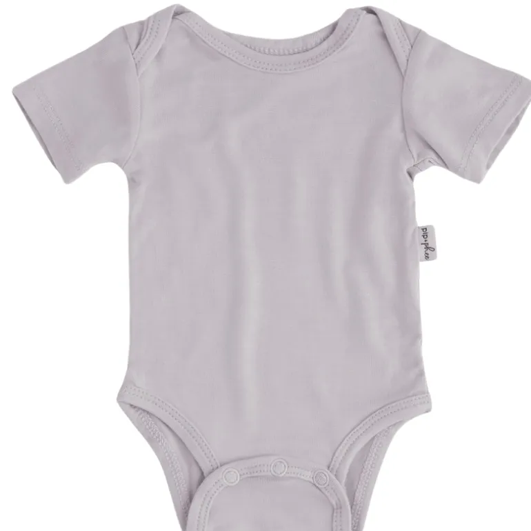 Bamboo Short Sleeve Bodysuits - Solids