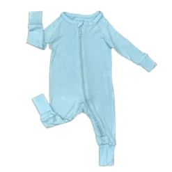 Bamboo Zippy Romper with Rollover Cuffs