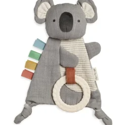 Bitzy Crinkle Sensory Crinkle Toy with Teether