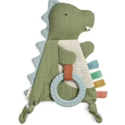 Bitzy Crinkle Sensory Crinkle Toy with Teether