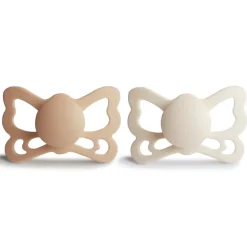 Butterfly Anatomical Silicone Pacifier 6-18 Months - 2 Pack