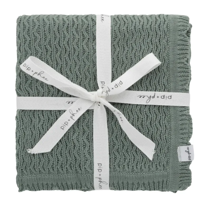 Cotton Knit Baby Blanket