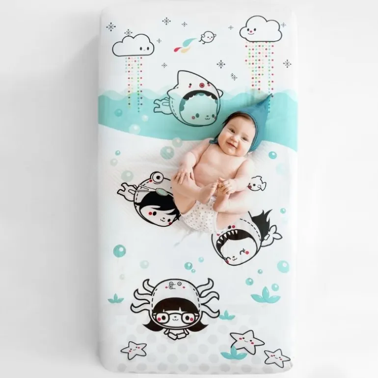Crib Sheet - Dive In (Satin)