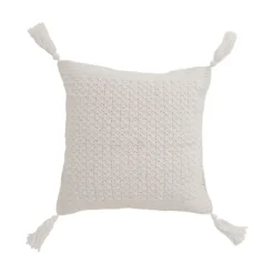 Crochet Pillow With Tassels