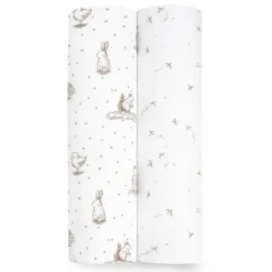 Essentials Silky Soft Muslin Swaddle - 2 Pack