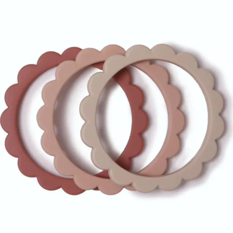Flower Teething Bracelet - 3 Pack