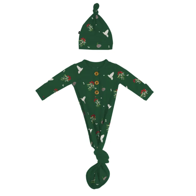 Holiday Knotted Gown & Hat