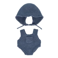 Knitted Doll Romper & Hood - 8.25"