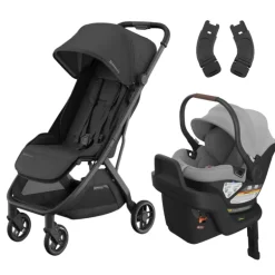 Minu V3 Stroller + Aria Infant Car Seat + Car Seat Adapters Travel System