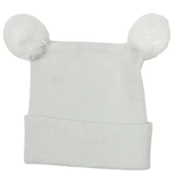 Newborn Knitted Double PomPom Hat