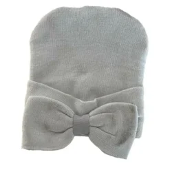 Newborn Knitted Hat with Bow