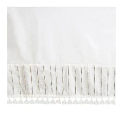 Off-White Boho Crib Skirt