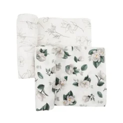 Organic Cotton Muslin Swaddle Blanket - 2 Pack