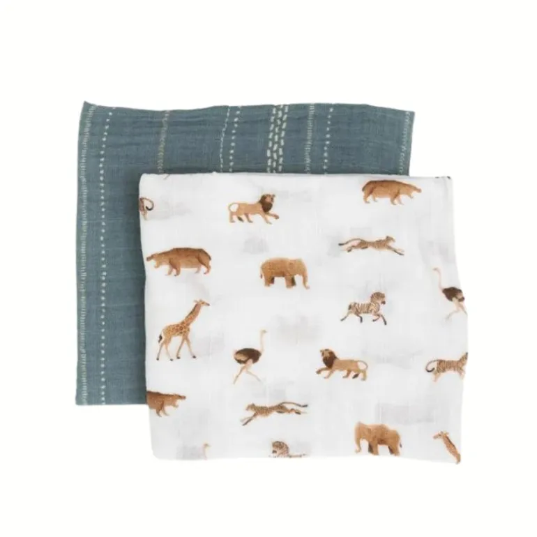 Organic Cotton Muslin Swaddle Blanket - 2 Pack