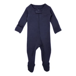 Organic Zipper Footed Sleeper - Solids