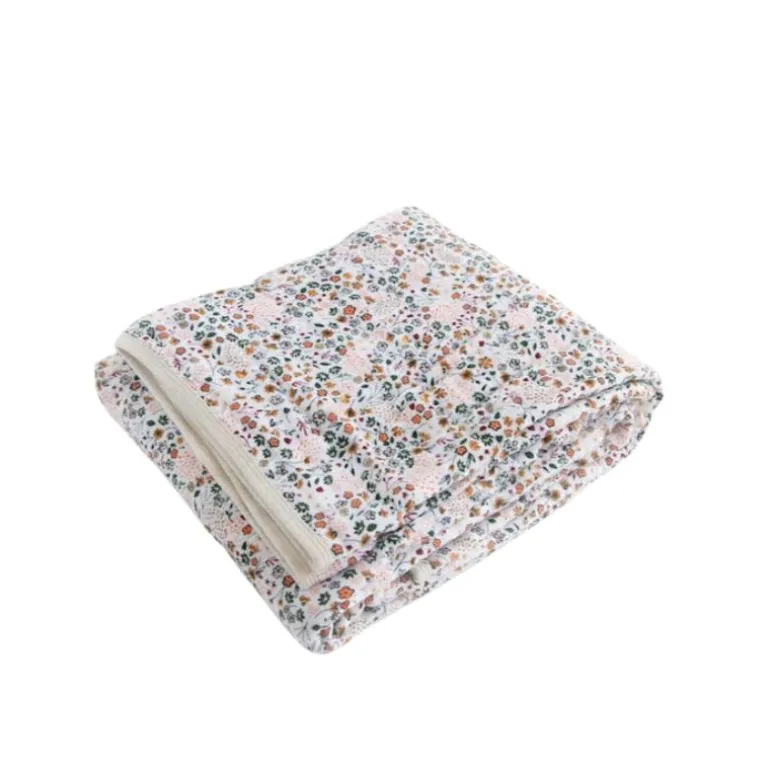 Original Cotton Muslin Quilt - Pressed Petals