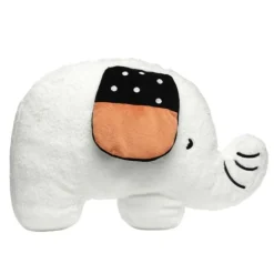 Patchwork Jungle Elephant Pillow