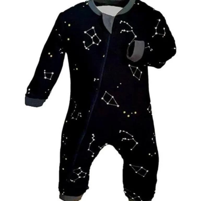 Patterned Organic Footed Sleepers