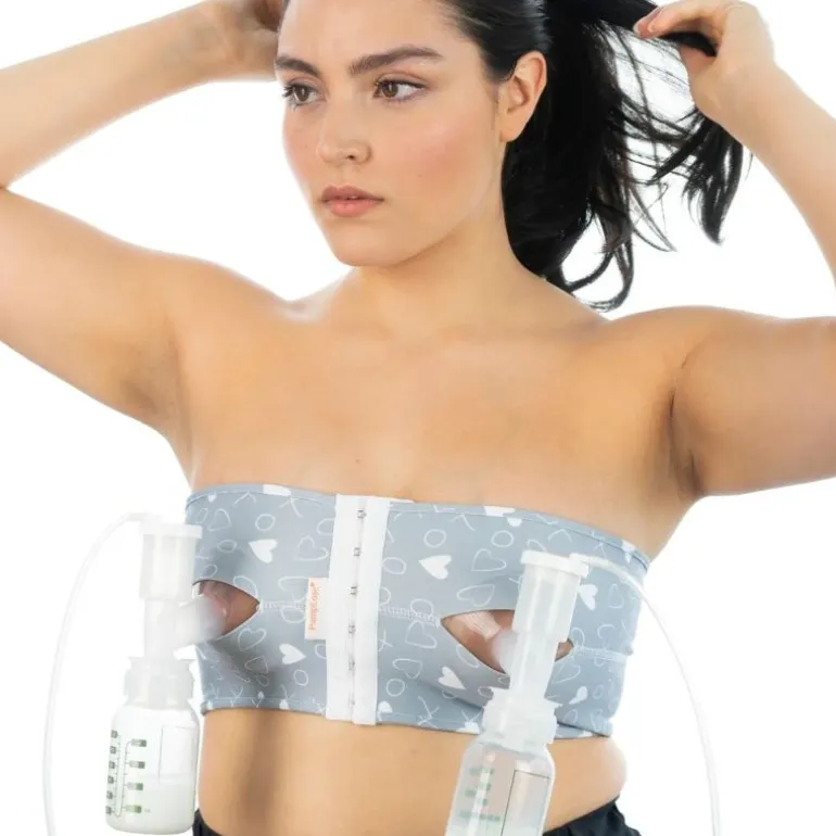 PumpEase Hands Free Pumping Bra - Hugs and Kisses