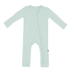Ribbed Bamboo Zippered Romper