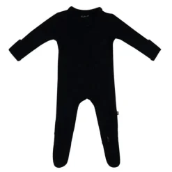 Ribbed Bamboo Zipper Footie