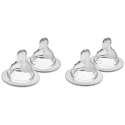 Silicone Bottle Nipples - 4 Pack
