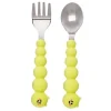 Silicone Caterpillar Spoon and Fork Set
