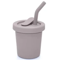 Silicone Straw Cup - 6 Oz