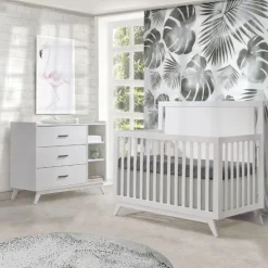 Sissi Convertible Crib + 3 Drawer Combo Dresser Set