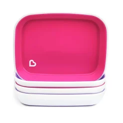 Splash Plates - Pink/Purple - 4pk