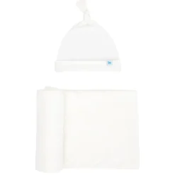 Stretch Knit Swaddle & Hat Set