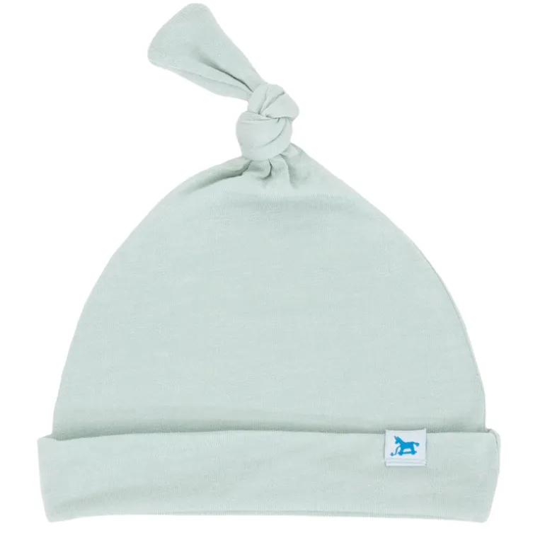 Stretch Knit Top Knot Hat