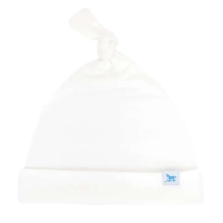 Stretch Knit Top Knot Hat