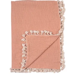 Tassel Muslin Blanket