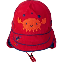 UV Flap Hat - Racy Red