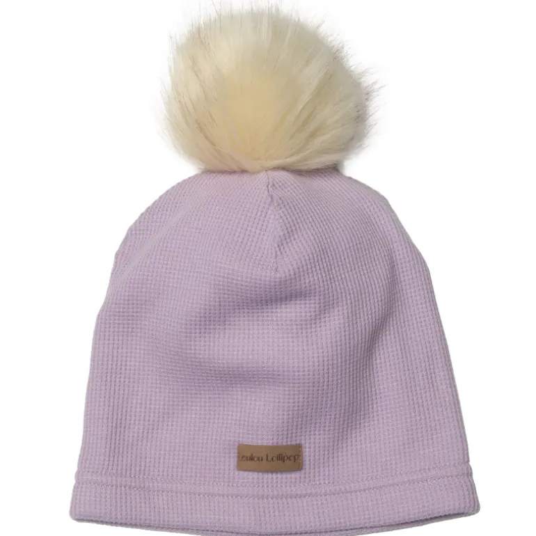Waffle Pom Pom Hat