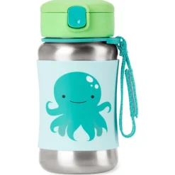 Zoo Stainless Steel Straw Bottle